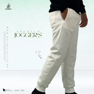 Solid White Joggers