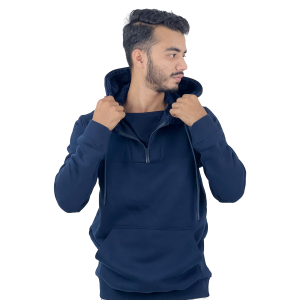 InterLock Fabric Navy Blue Hoodie