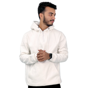 InterLock Fabric White Hoodie