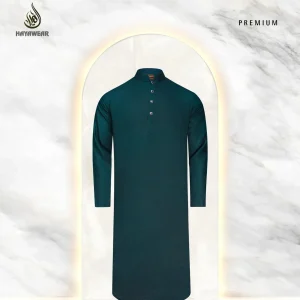 Premium Green Viscose Cotton Panjabi