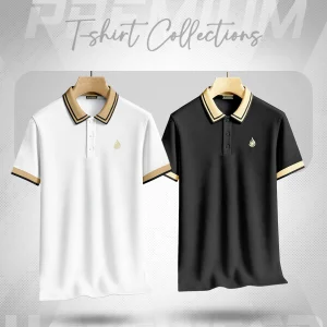 White & Black 2pcs Polo Combo