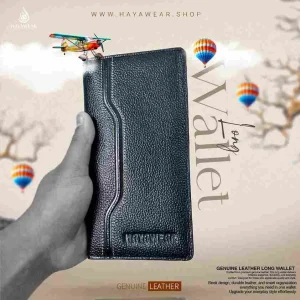 Genuine Leather Long Wallet