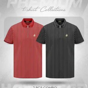 PL002 Black & Merun 2pcs Spandex Combo