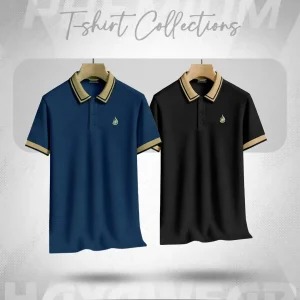 PL001 Black & Blue 2pcs Polo Combo