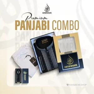 Men’s Premium Eid Combo - Embroidery Black