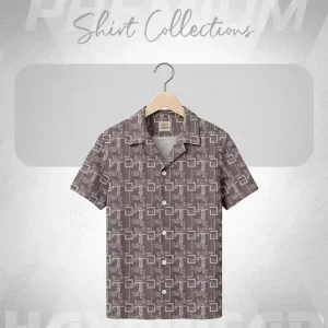 SHT001 Brown Cuban Shirt
